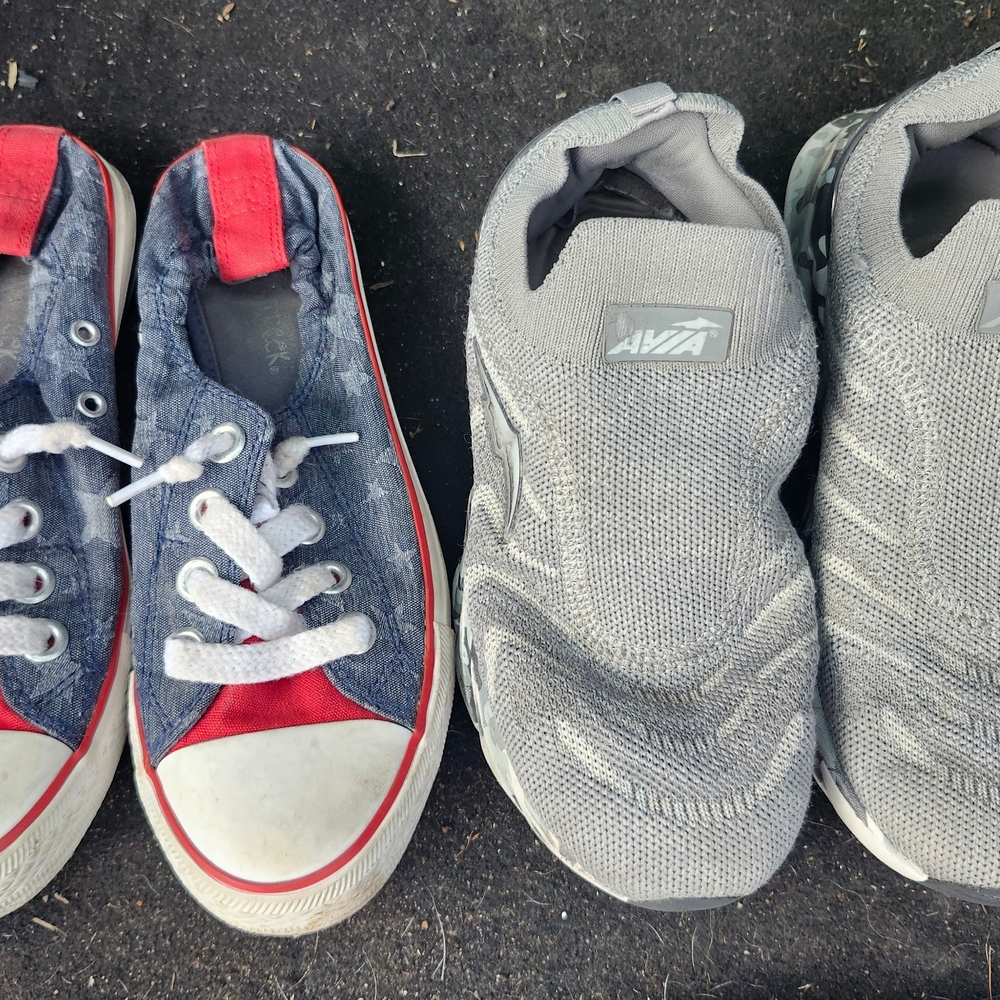 Kids AVIA Slip-On Athletic Shoes - Gray